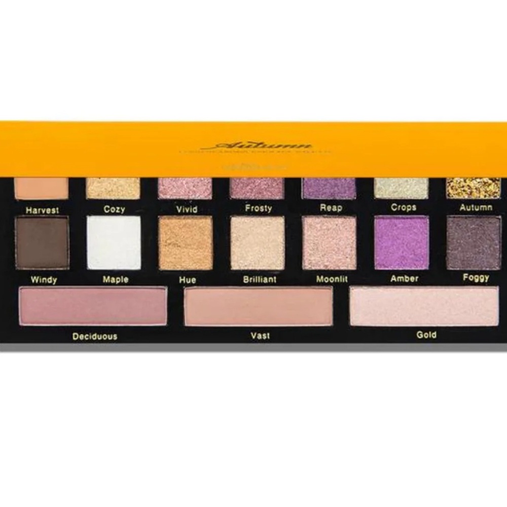 Four Seasons by Beautifol Eye and Face Palette - Vibrant Gold and Purple Shades